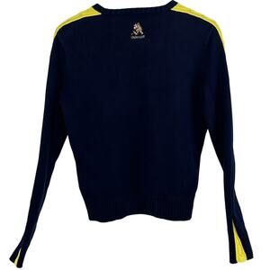 Ralph Lauren Golf Oakmont Country Club Sweater Womens Large Blue Yellow Preppy